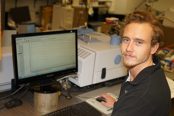 Student at a computer